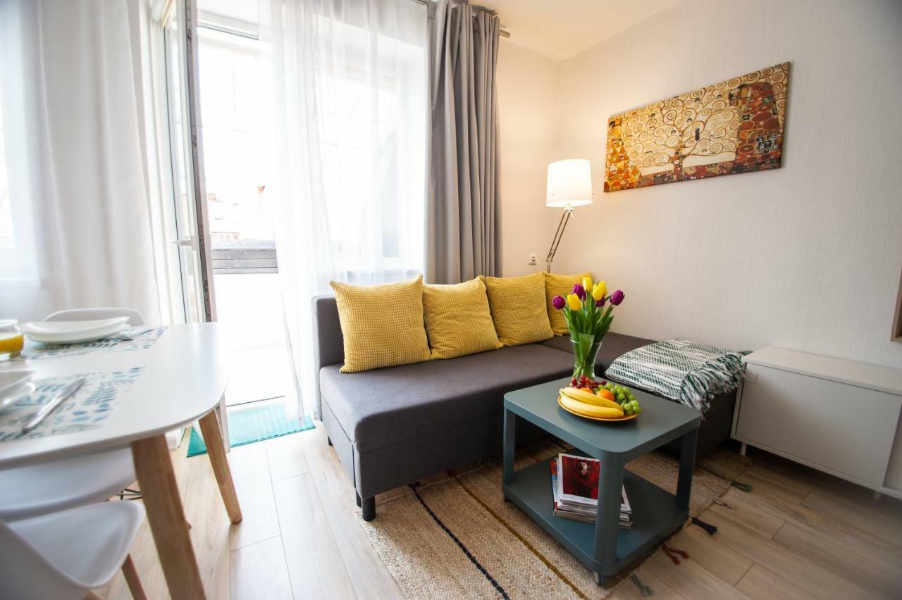 Ferienwohnung Jauki Studija Su Dideliu Balkonu Nidos Centre Exterior foto